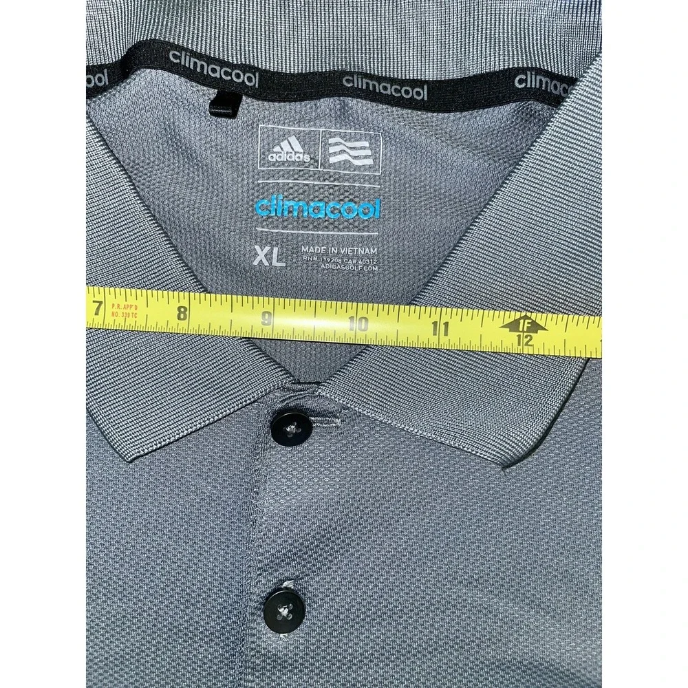 Adidas Atlanta‎ Hawks Mens Polo Shirt Golf Collard Size XL Gray short sleeve